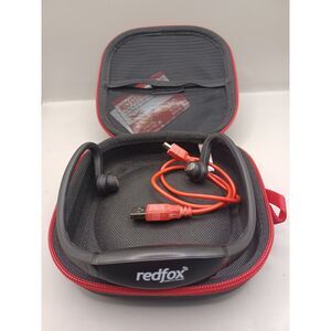 Redfox Edge Wireless Bluetooth Runners Sport Headset Headphones w Hard Case